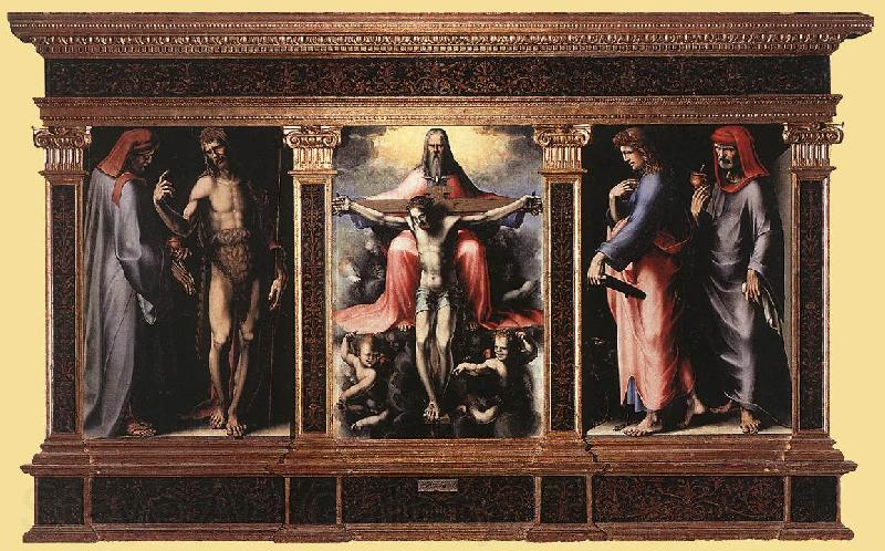 BECCAFUMI, Domenico Trinity fgj Spain oil painting art